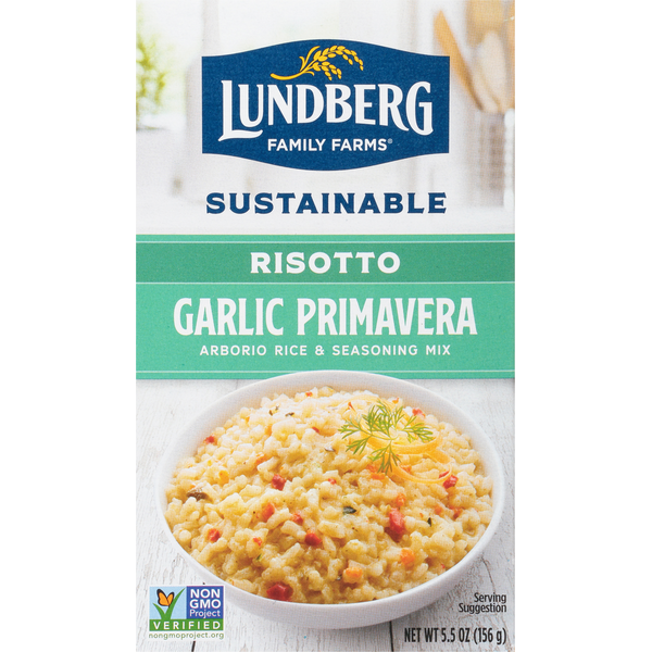 Instant Foods Lundberg Family Farms Risotto, Garlic Primavera hero