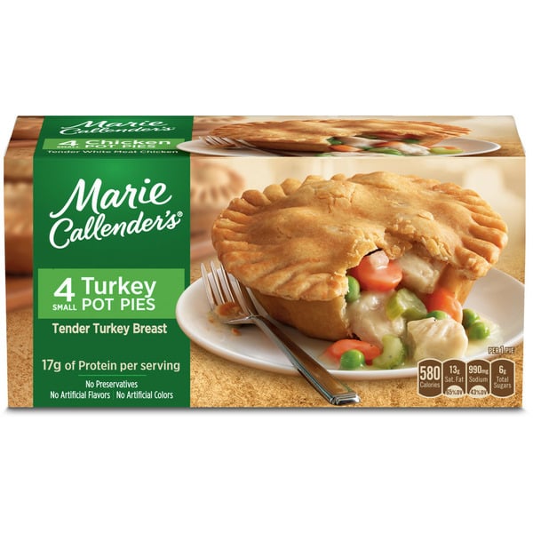 Frozen Appetizers & Sides Marie Callender's Turkey Pot Pie Frozen Meal hero