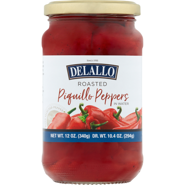 Canned & Jarred Vegetables DeLallo Piquillo Peppers, in Water, Roasted hero