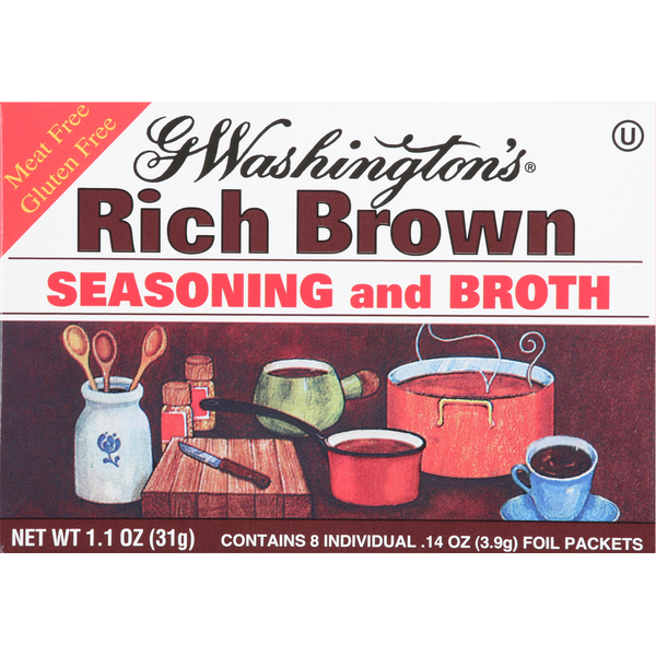 Soup, Broth & Bouillon G. Washington's Seasoning and Broth, Rich Brown hero