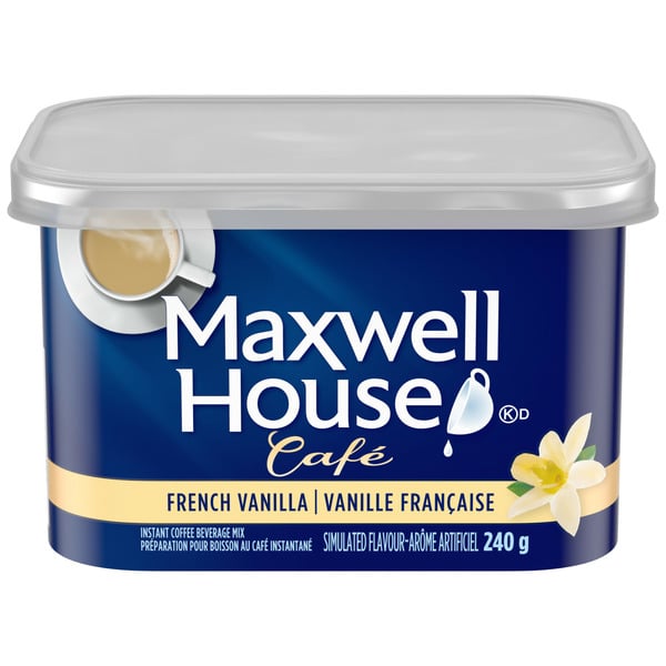 Maxwell House Cafe French Vanilla Flavoured Instant Coffee Beverage Mix hero