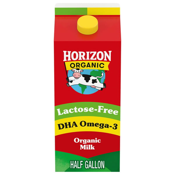 Milk Horizon Organic Whole DHA Omega-3 Lactose Free Milk hero