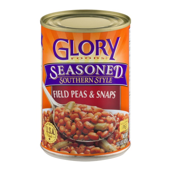 Canned Meals & Beans Glory Foods Seasoned Southern Style Field Peas with Snaps hero