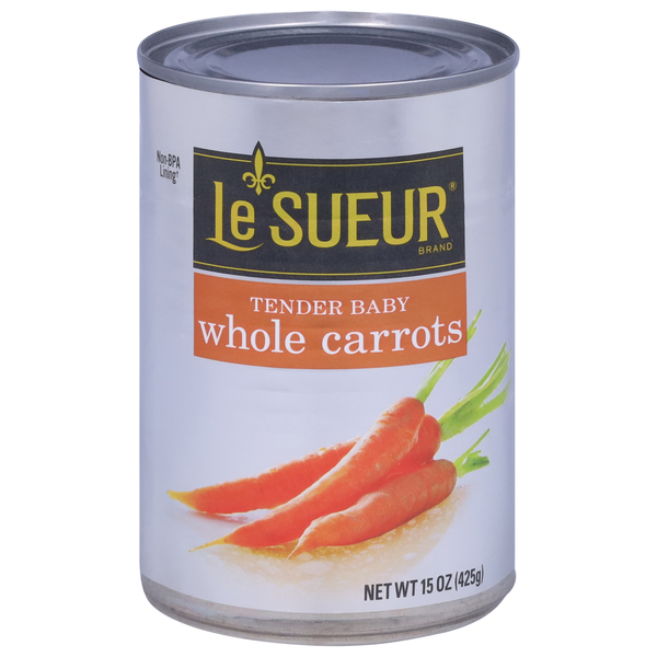 Canned & Jarred Vegetables Le Sueur Carrots, Whole, Tender Baby hero