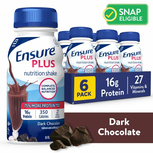 Protein & Meal Replacements Ensure Plus Nutrition Shake Dark Chocolate hero