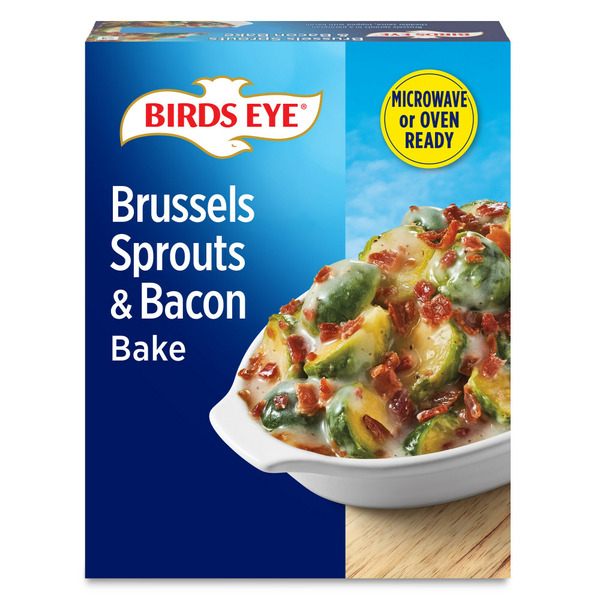 Frozen Meals Birds Eye Brussels Sprouts and Bacon Bake Frozen Side hero