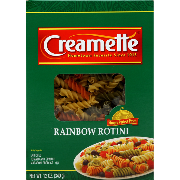 Dry Pasta Creamette Rotini, Rainbow hero