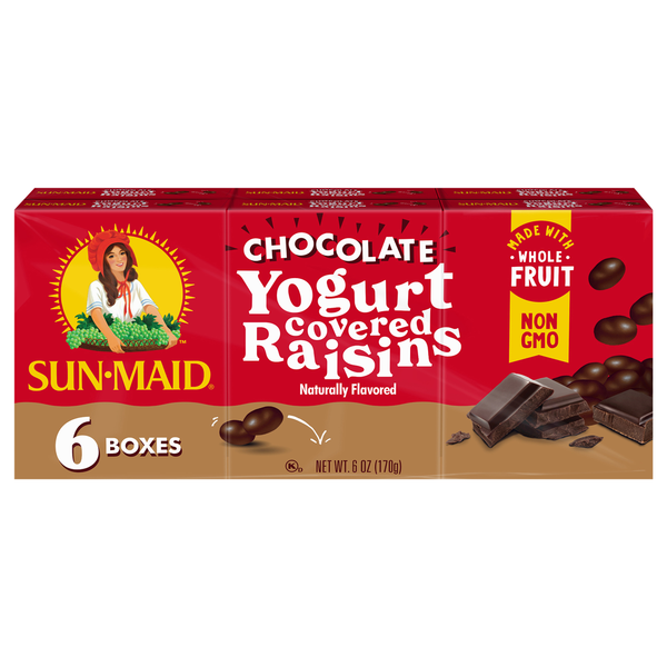 Dried Fruit & Fruit Snacks Sun-Maid Chocolate Yogurt Covered Raisins hero