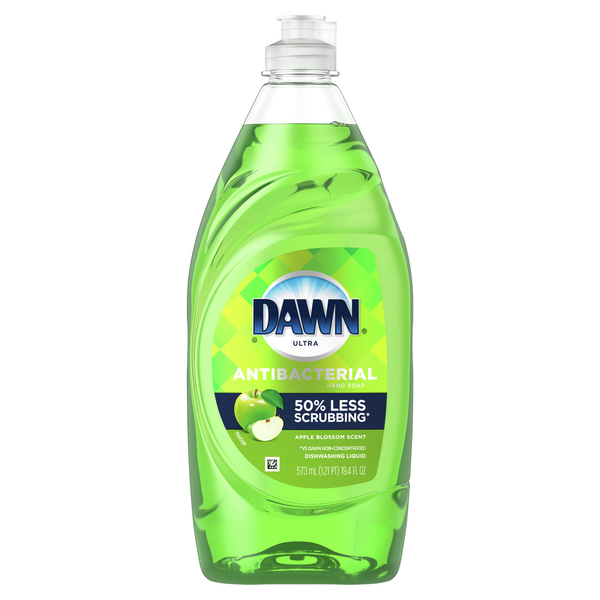 Dish Detergents Dawn Ultra Antibacterial Dishwashing Liquid Dish Soap, Apple Blossom Scent hero