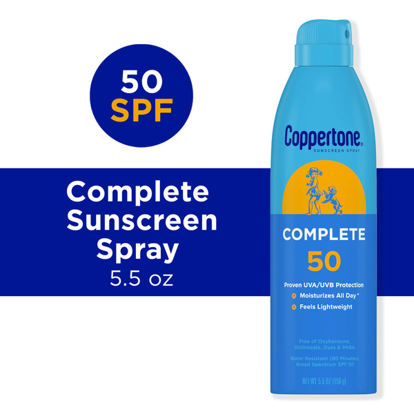 Body Lotions & Soap Coppertone Sunscreen Spray, SPF 50 Spray Sunscreen hero