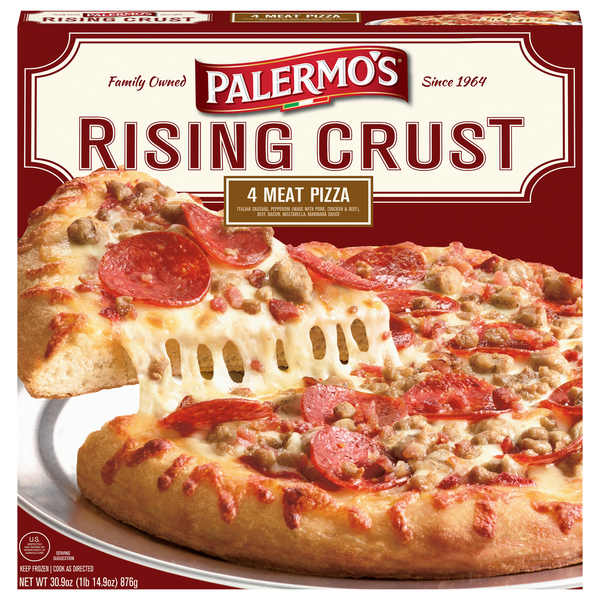 Palermo's Primo Thin Pizza, Rising Crust, 4 Meat hero