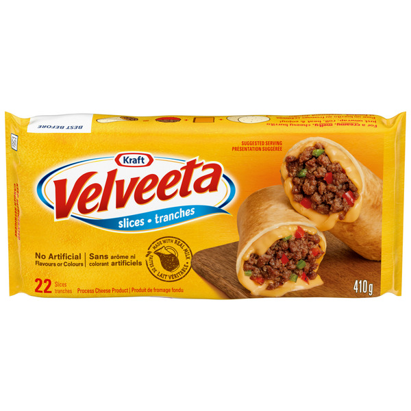 Packaged Cheese VELVEETA Original Thin Slices hero