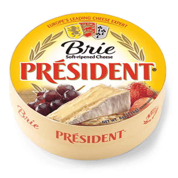 Specialty Cheese Président Brie Cheese, Soft‑Ripened hero