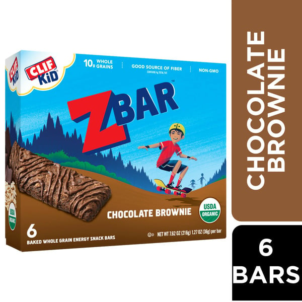 Energy & Granola Bars Zbar Chocolate Brownie Organic Kids Snack Bars hero