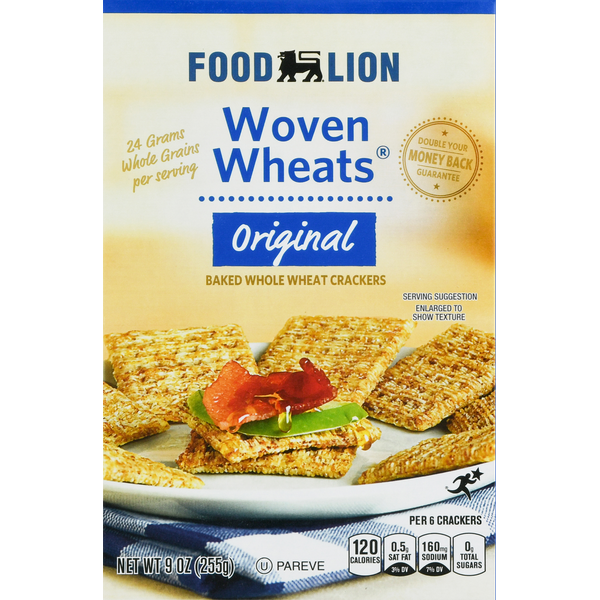 Crackers Food Lion Woven Wheats, Original hero