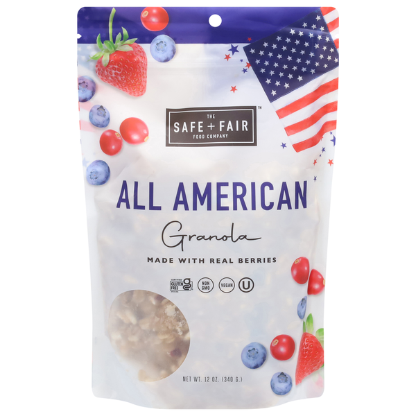 Granola The Safe + Fair Food Company Granola, All American hero