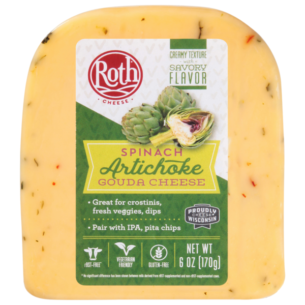 Specialty Cheeses Roth Spinach Artichoke Gouda Cheese hero