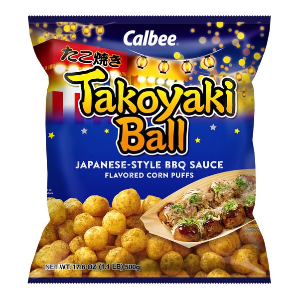 Chips & Pretzels Calbee Takoyaki Balls hero