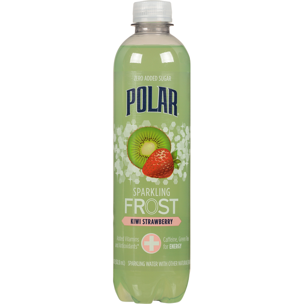 Polar Sparkling Water, Kiwi Strawberry hero