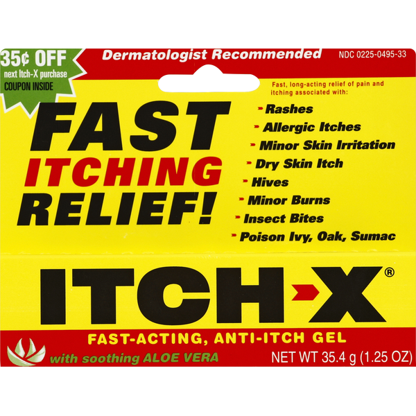 First Aid Itch-X Anti-Itch Gel, with Soothing Aloe Vera hero