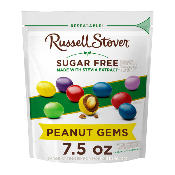 Candy & Chocolate Russell Stover Sugar Free Chocolate Candy Coated Peanuts hero