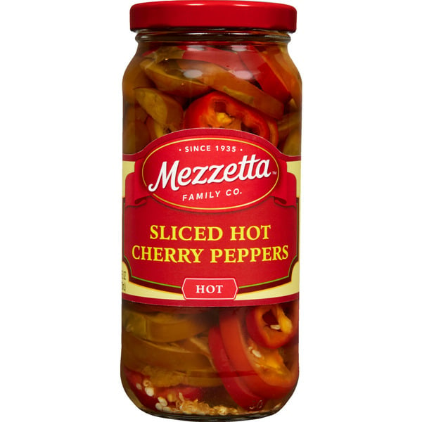 Pickled Goods & Olives Mezzetta Sliced Hot Cherry Peppers hero