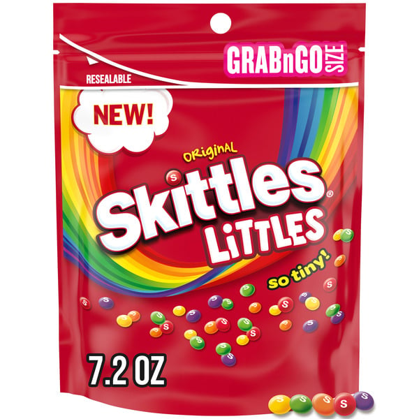 Candy & Chocolate Skittles LITTLES Original Chewy Candy Grab N Go Resealable hero