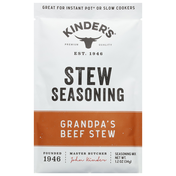 Spices & Seasonings Kinder's Seasoning Mix, Grandpa's Beef Stew hero