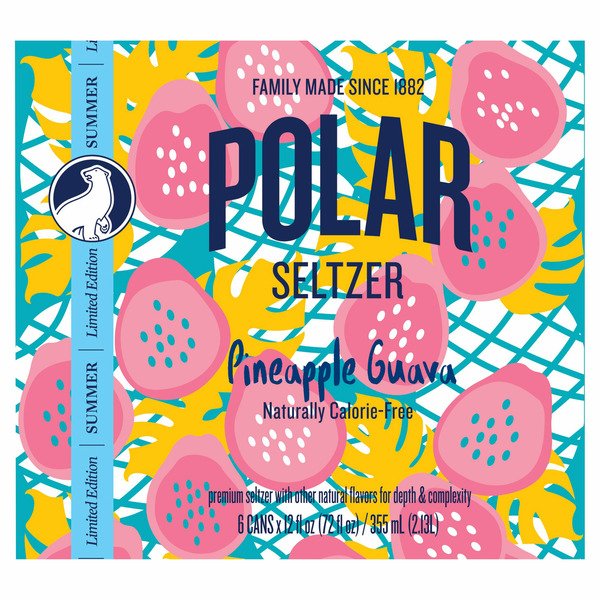 Water, Seltzer & Sparkling Water Polar Pineapple Guava Seltzer hero