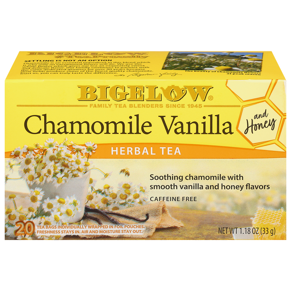 Tea Bigelow Herbal Tea Chamomile Vanilla and Honey Tea Bags hero