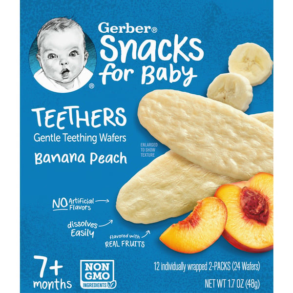 Baby Food & Formula Gerber Teethers Banana Peach Box hero