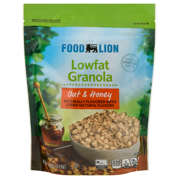 Cereal Food Lion Oat & Honey Granola Old Fashioned Rolled Oats hero