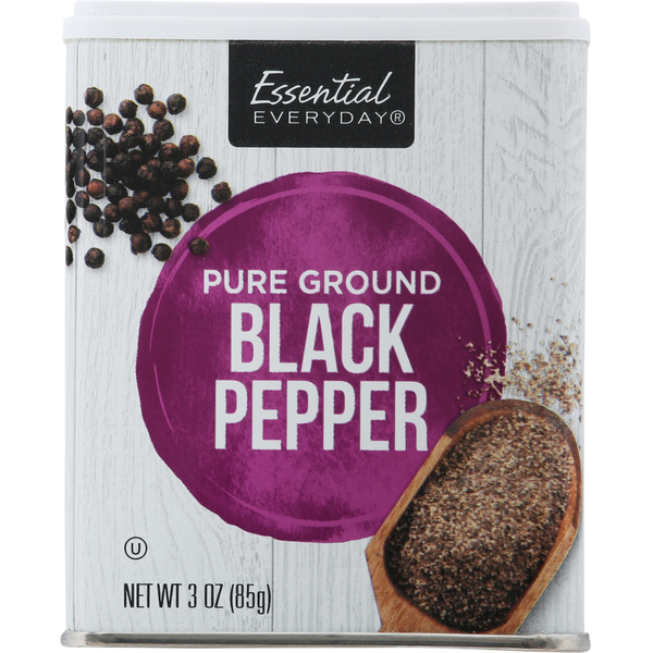 Spices & Seasonings Essential Everyday Black Pepper, Pure Ground hero