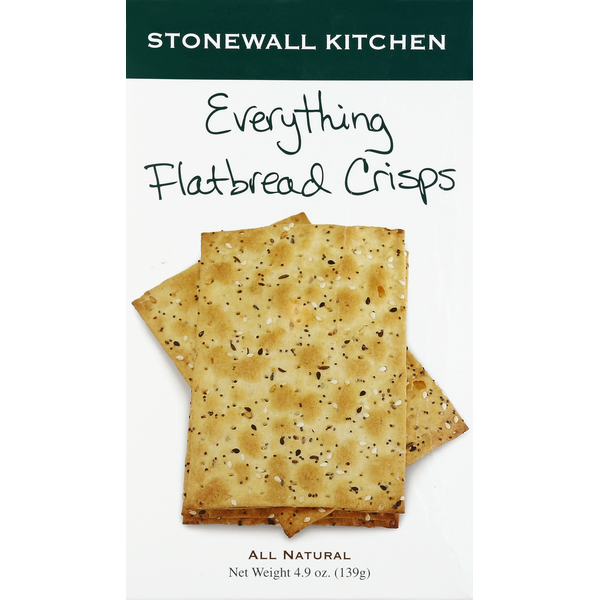 Crackers Stonewall Kitchen Flatbread Crisps, Everything hero