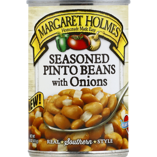 Canned Meals & Beans Margaret Holmes Pinto Beans, with Onions, Seasoned hero