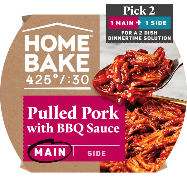 Frozen Meals Homebake 425/30 Pulled Pork w/ BBQ Sauce hero