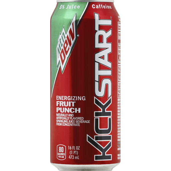 Energy & Sports Drinks Mountain Dew Juice Beverage, Sparkling, Energizing Fruit Punch hero