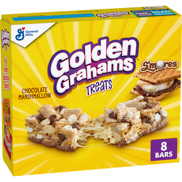 Energy & Granola Bars General Mills Golden Grahams Breakfast Cereal Treat Bars, S'mores, Snack Bars hero