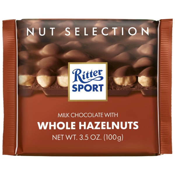 Candy & Chocolate Ritter Sport Milk Chocolate with Whole Hazelnuts hero