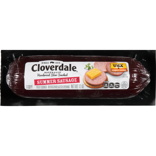 Hot Dogs, Bacon & Sausage Cloverdale Foods Company Summer Sausage hero