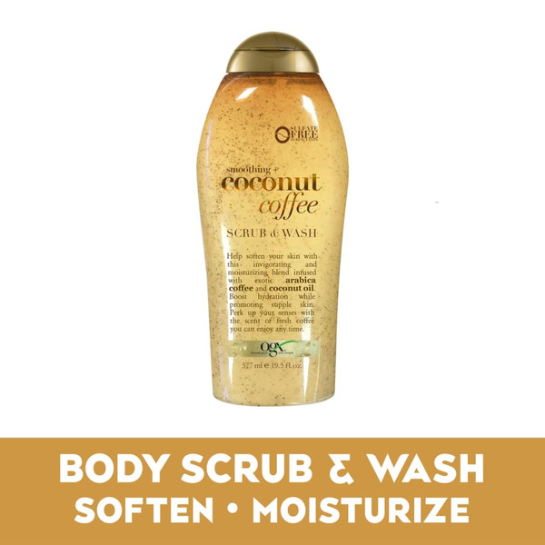 Body Lotions & Soap OGX Cocnt Coff Body Scrb Wash hero