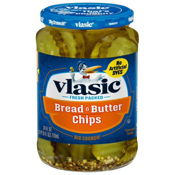 Pickles, Peppers & Olives Vlasic Bread and Butter Pickle Chips hero