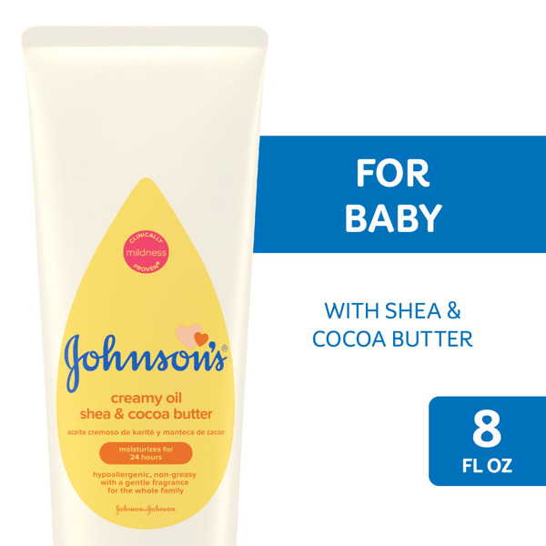 Baby Bath & Body Care Johnson's Creamy Oil For Baby With Shea & Cocoa Butter hero