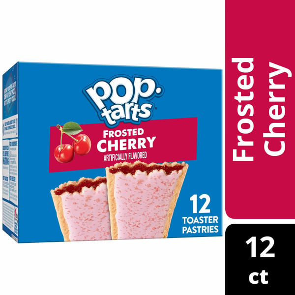 Breakfast Bars & Pastries Pop-Tarts Toaster Pastries, Breakfast Foods, Kids Snacks, Frosted Cherry hero