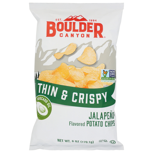 Chips & Pretzels Boulder Canyon Thin & Crispy Potato Chips Avocado Oil hero