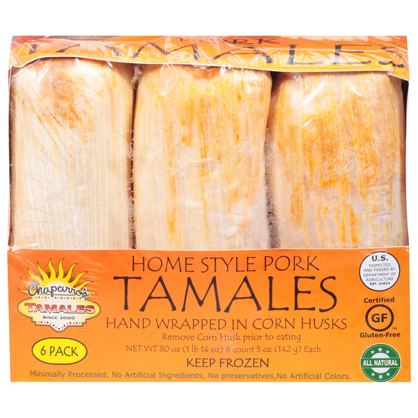 Frozen Meat & Seafood Chaparros Tamales Tamales, Home Style Pork hero