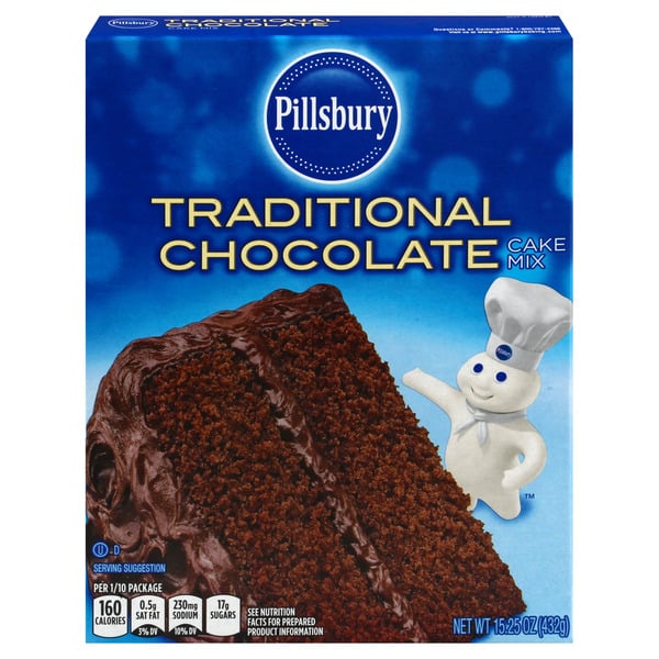 Pantry Pillsbury Traditional Chocolate Cake Mix hero