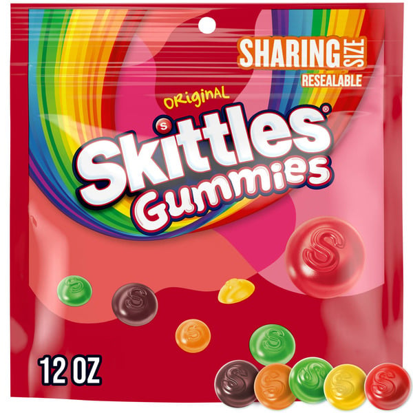 Mint & Gum Skittles Original Gummy Candy Sharing Size hero