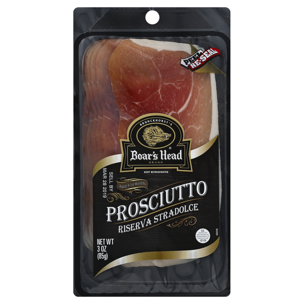 Lunch Meat-Prepackaged Boar's Head Prosciutto Riserva Stradolce hero