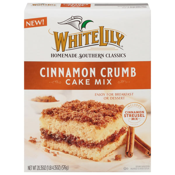 Baking Supplies & Decor White Lily Cinnamon Crumb Cake Mix hero